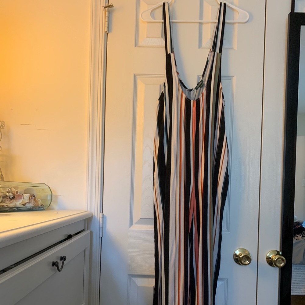 Striped Overalls